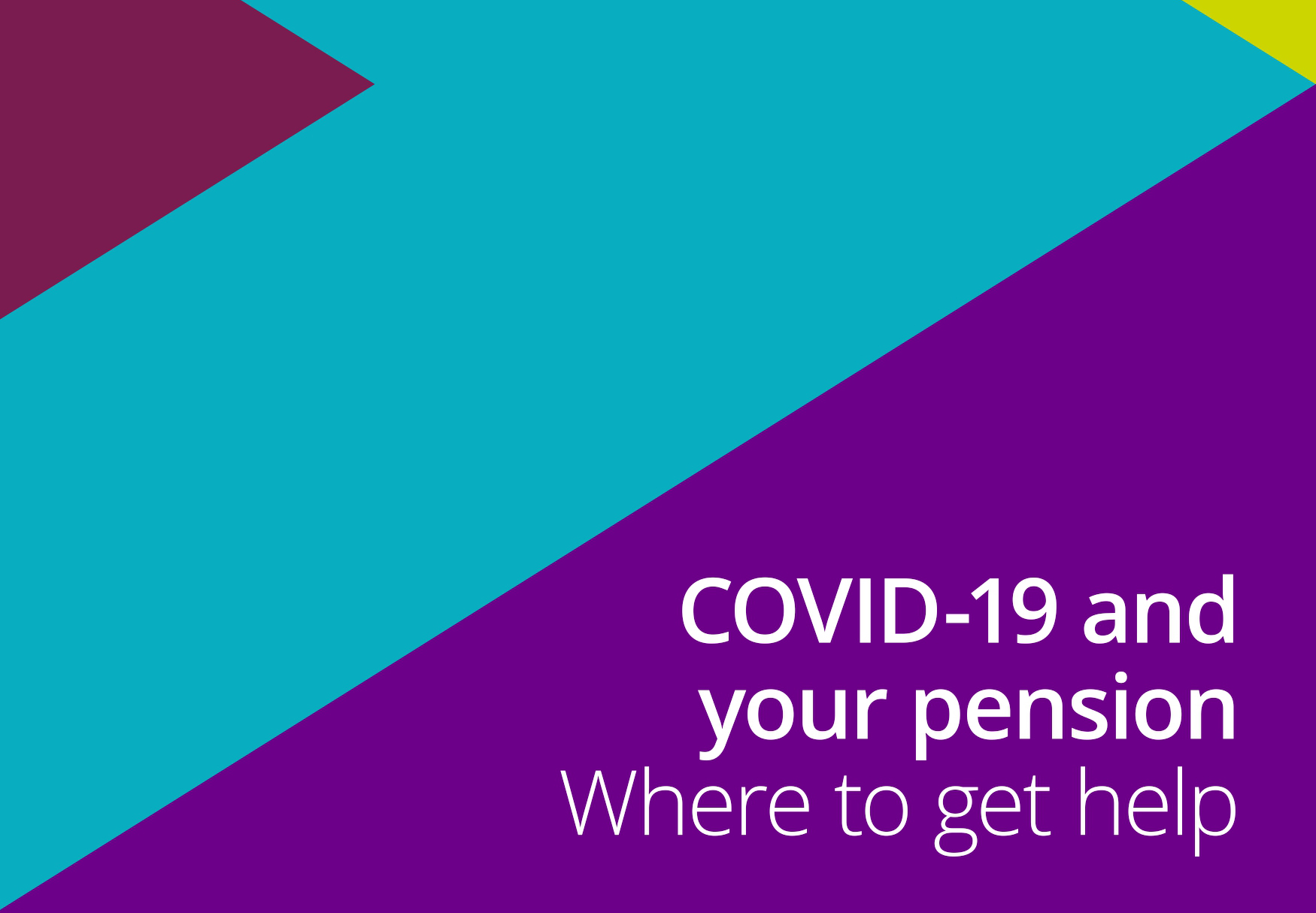 Covid-19: a note for pension scheme members
